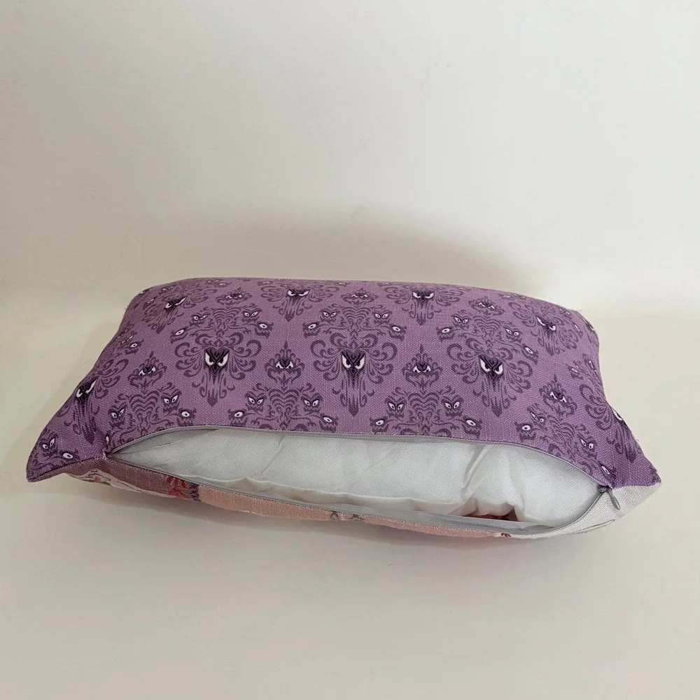Disney's HAUNTED MANSION Decorative Pillow Disney Wallpaper Reversible Portraits